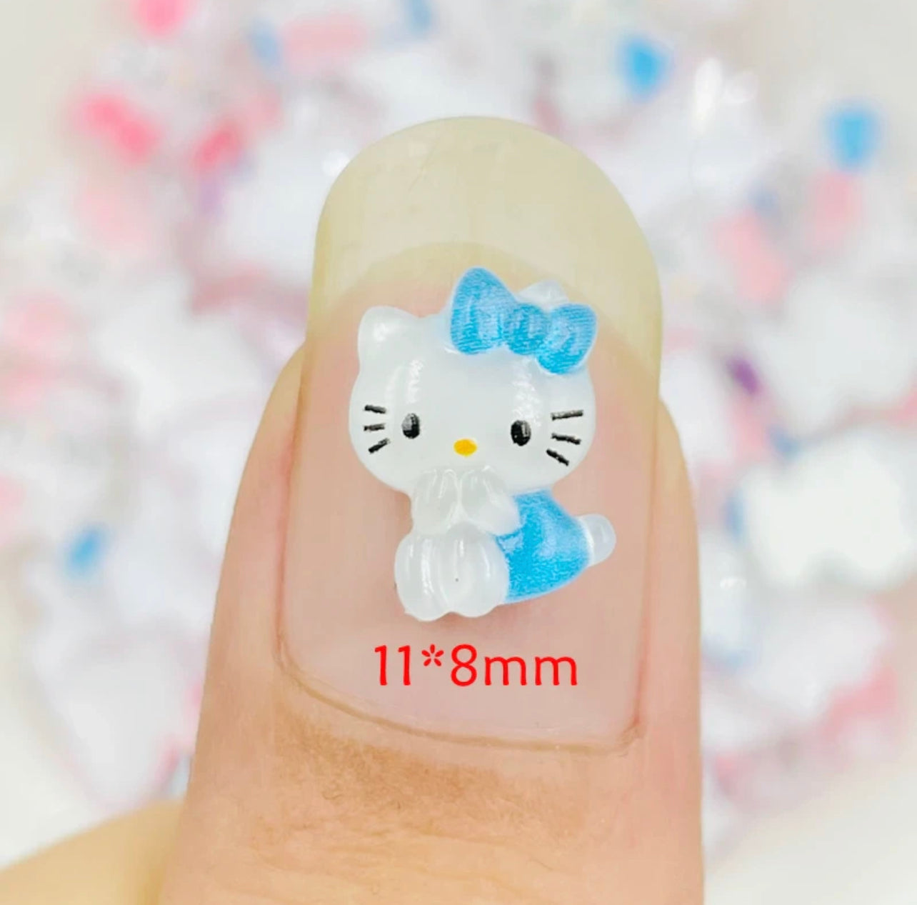 Cute Mini Kitty Nail Charms