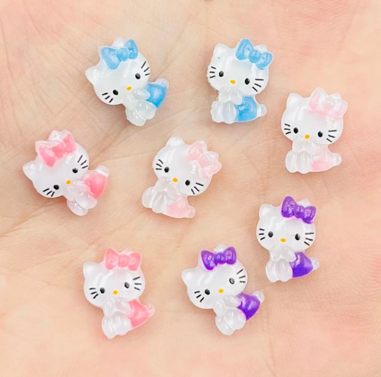 Cute Mini Kitty Nail Charms