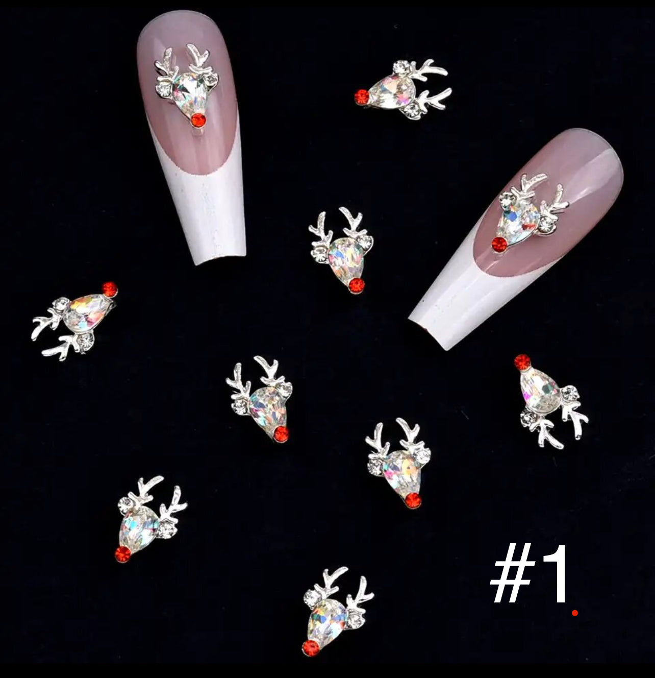 Reindeer Nail Charms