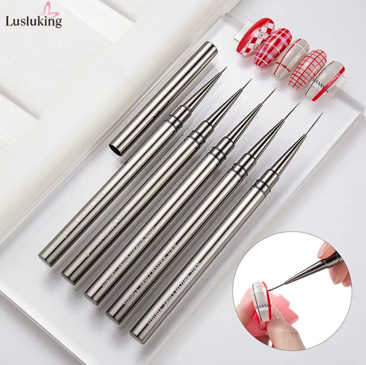 5Pc Striping/Liner Brush