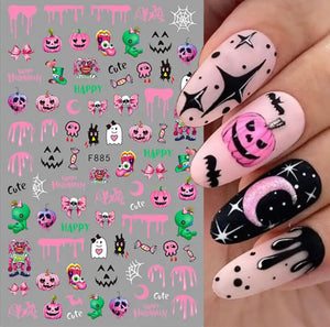 Halloween Nail Stickers & Sliders