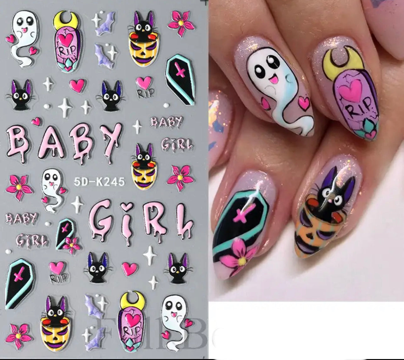 Halloween Nail Stickers & Sliders