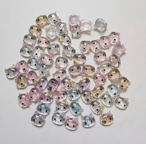 Mini Shiny Kitty Candy Resin Nail Charms