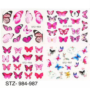 Butterflies Water Color Stickers