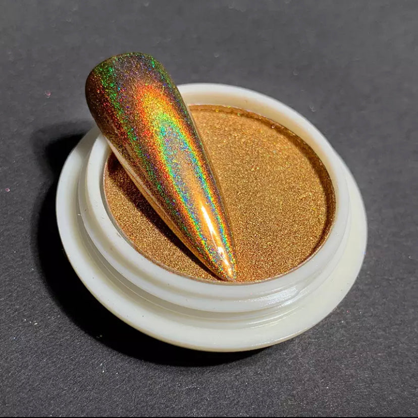 Holographic Gold Laser Dust