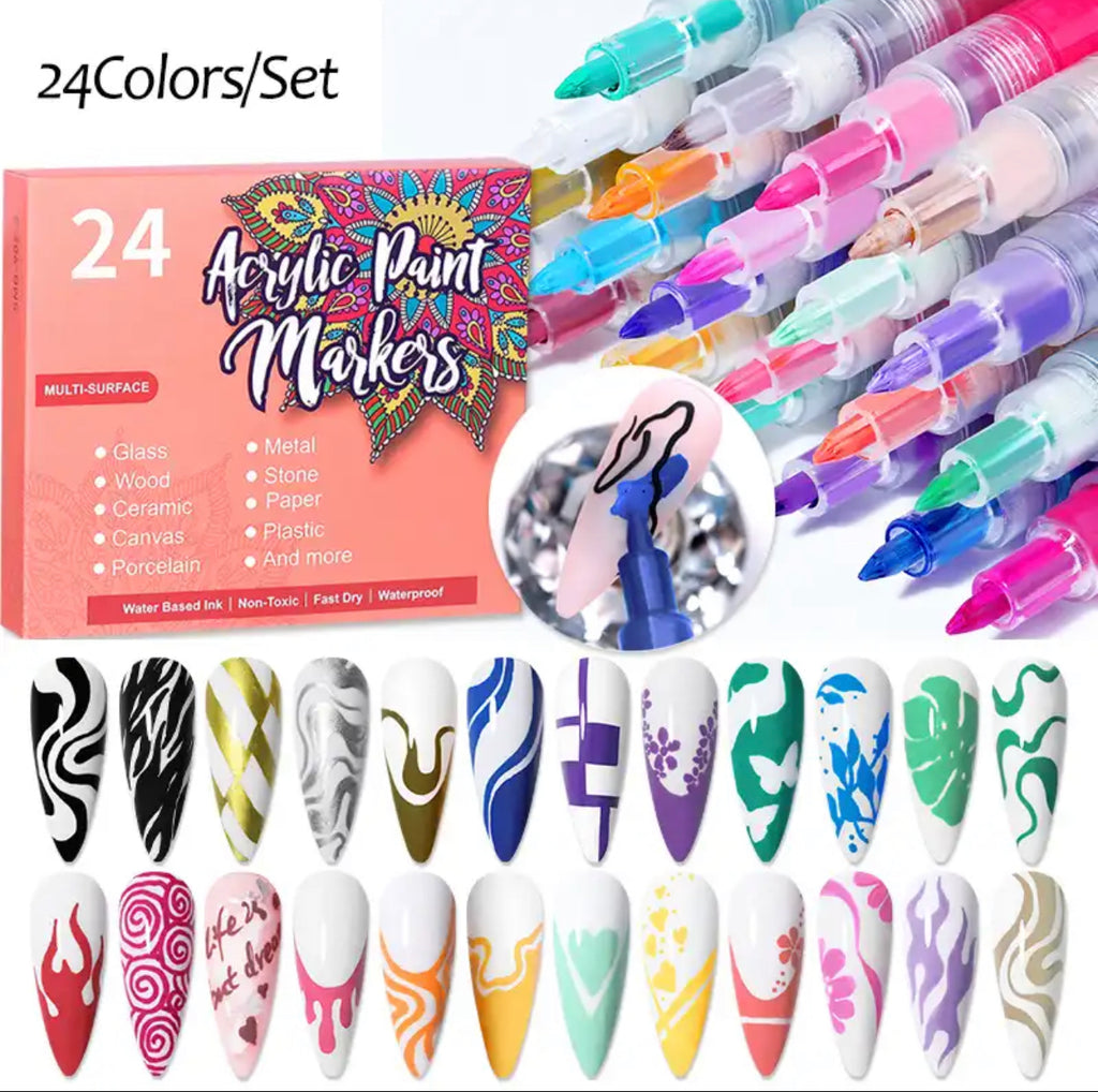 Nail Art Graffiti Pen Set