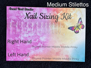 Press on Nail Sizing Kit for Clients