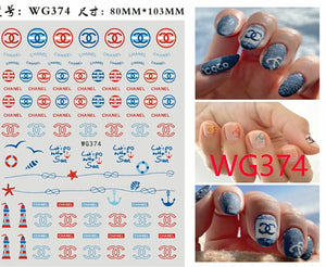 Brand Logo Nail Stickers 4