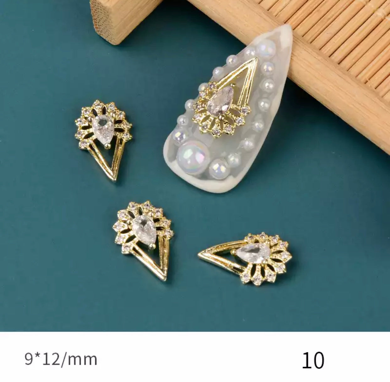 Luxury Diamond Zircon Nail Gems