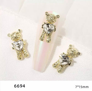 3D Bear Nail Charm