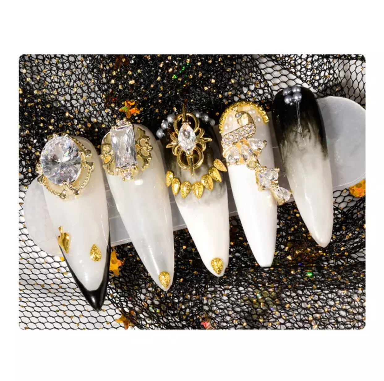 Luxury Diamond Zircon Nail Gems