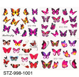 Butterflies Water Color Stickers