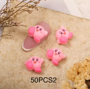 Kirby Mini Anime Nail Charms