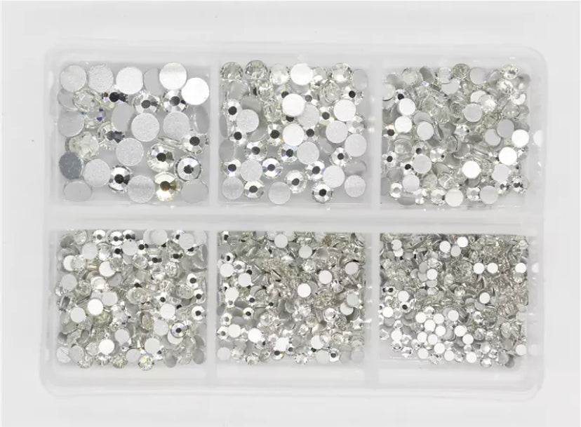 1200 Mixed Size Crystal Rhinestones