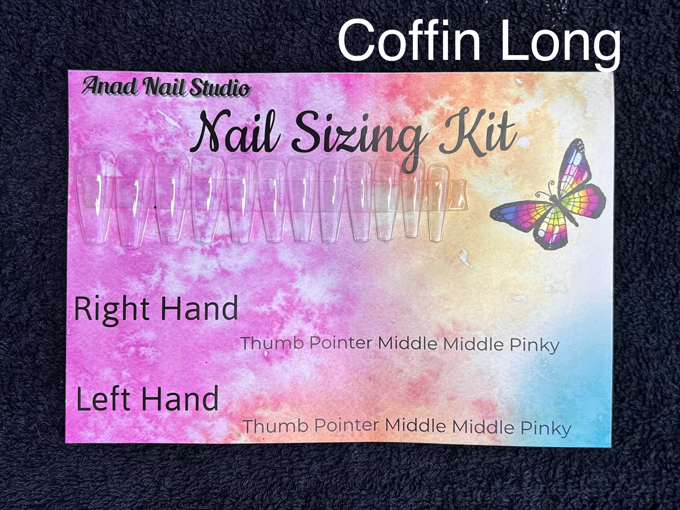 Press on Nail Sizing Kit for Clients