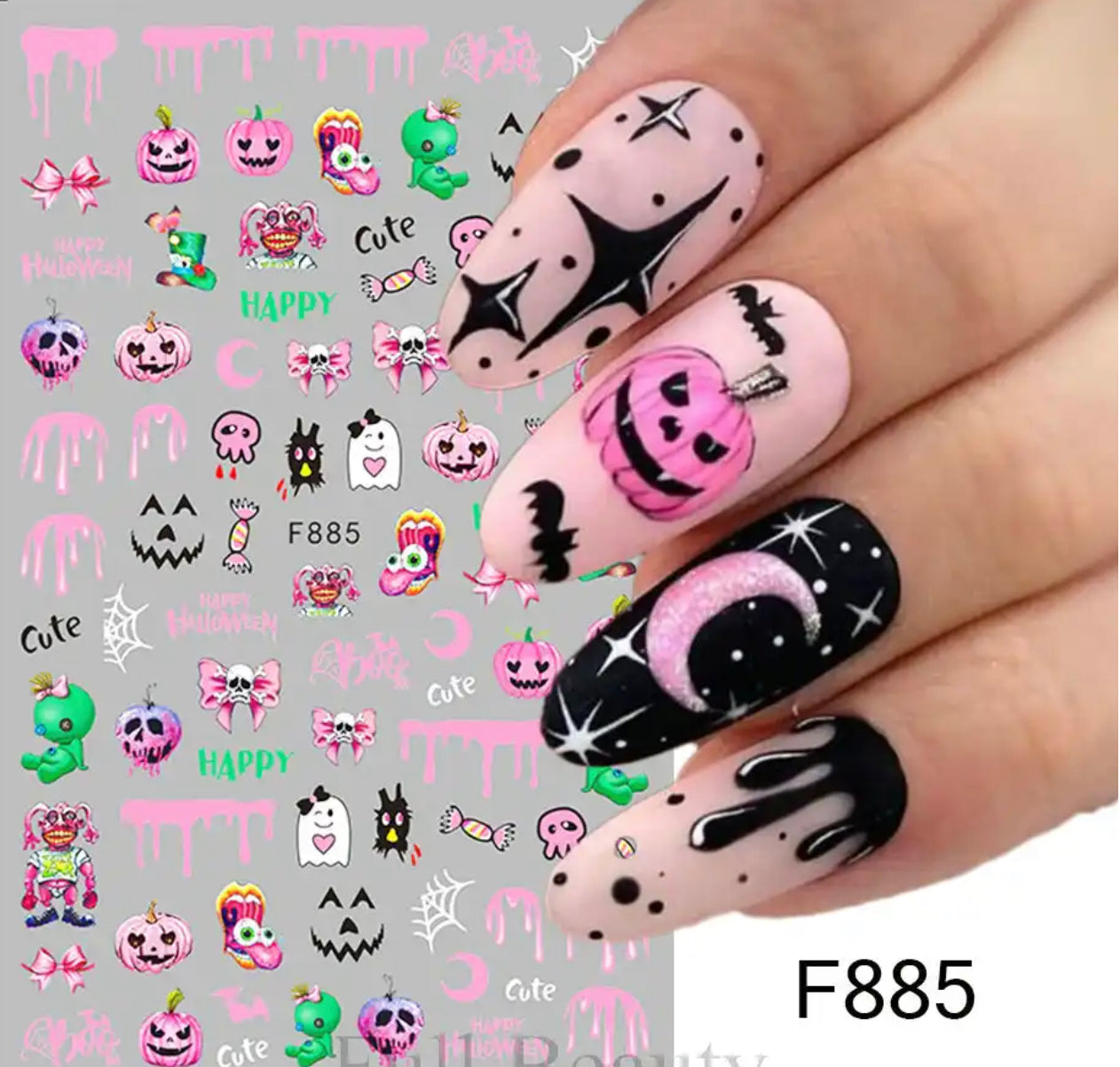 Halloween Nail Stickers & Sliders