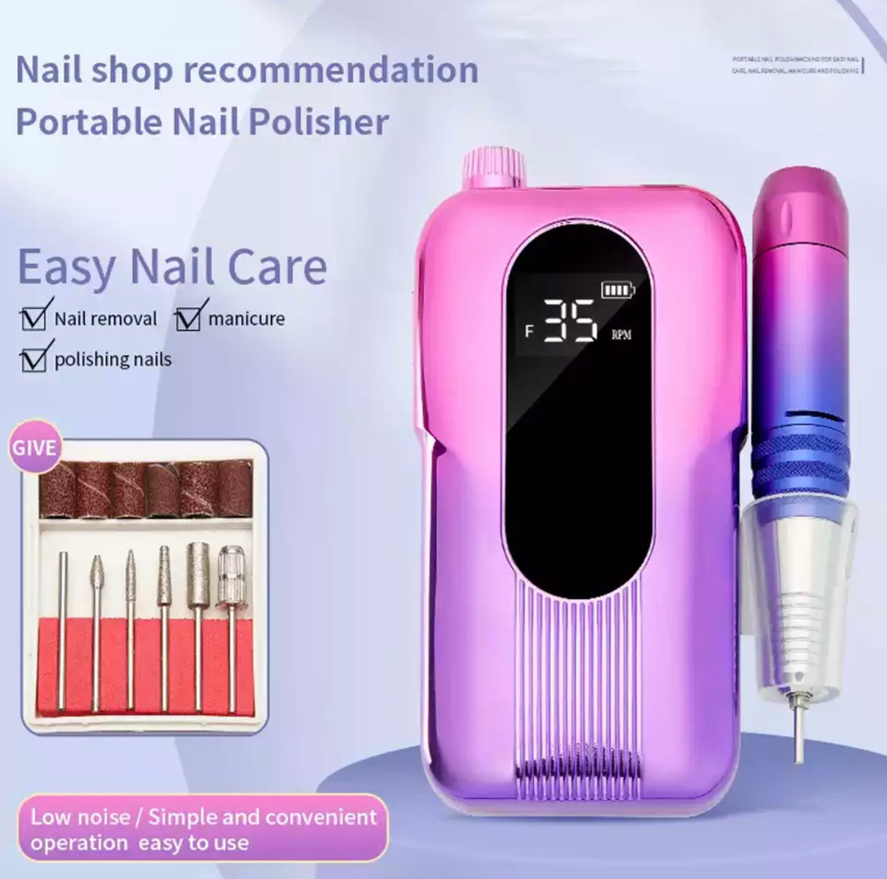 Rechargeable Nail Drill