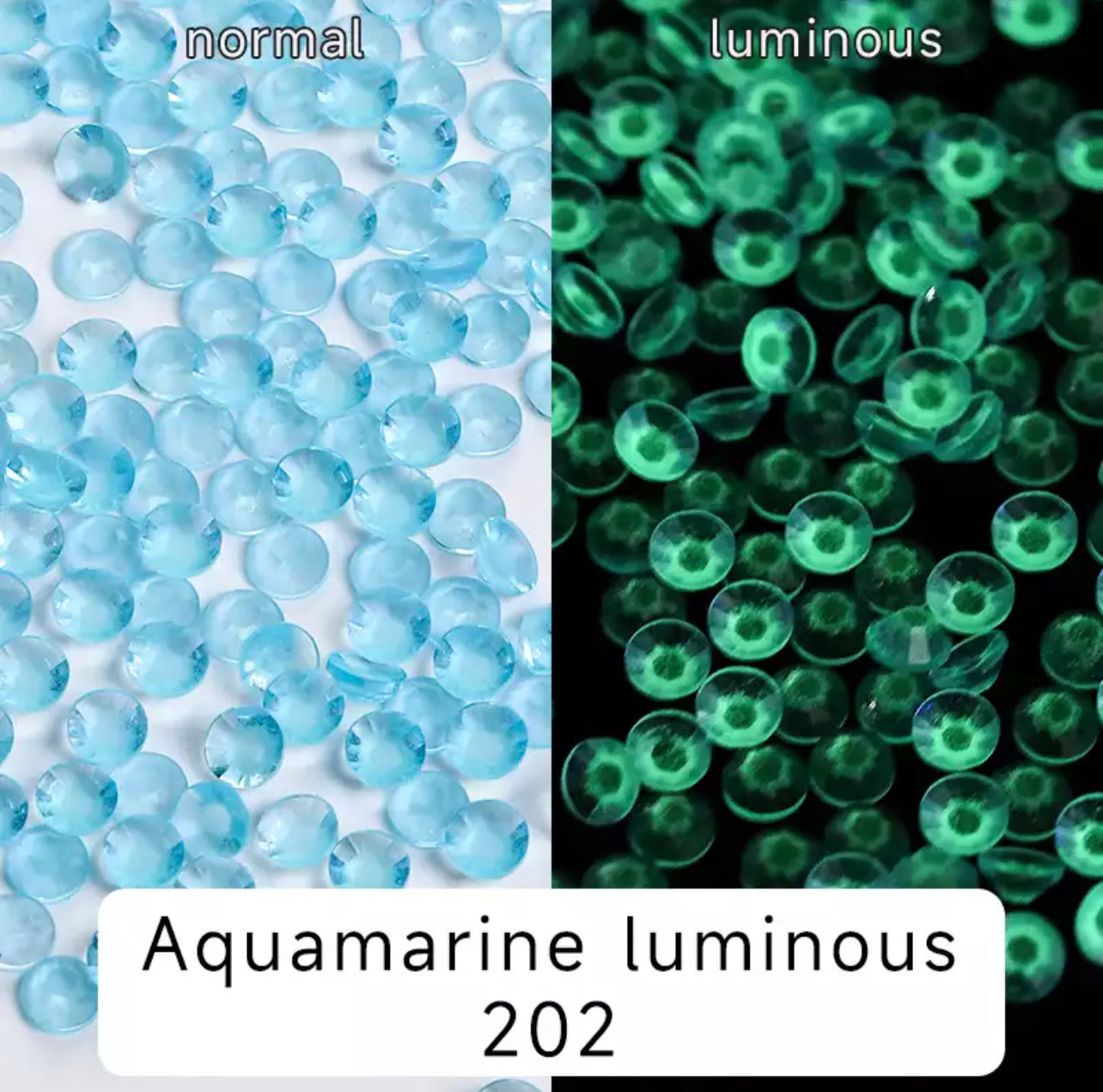 Luminous Glowing Resin Rhinestones