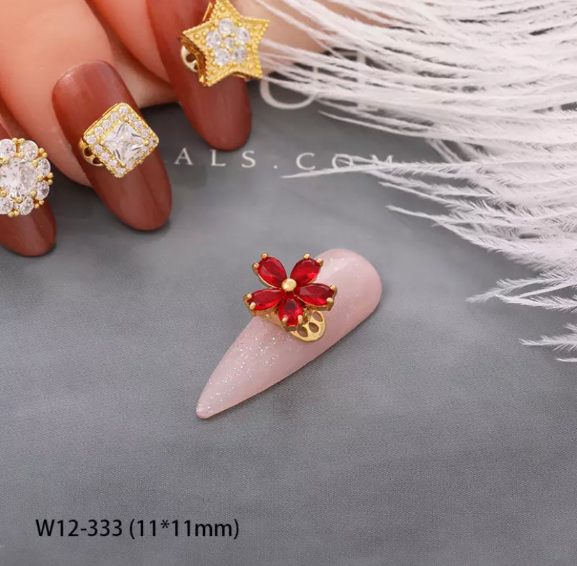 Luxury Spinning Gold plated Nail Charms