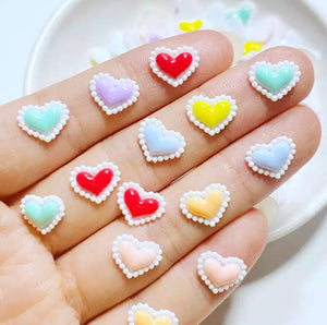 Bright Heart Resin Nail Charm