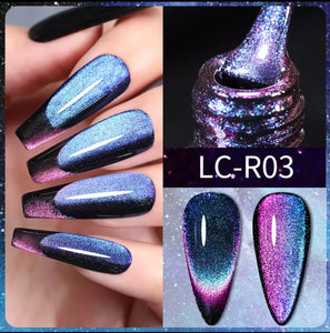 Rainbow Cats Eye Magnetic Gel Polish