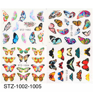 Butterflies Water Color Stickers