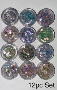 Mermaid Glitter 12pc Set