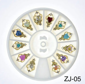 12pc Box Fancy Rhinestone Nail Gems