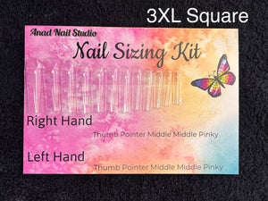 Press on Nail Sizing Kit for Clients