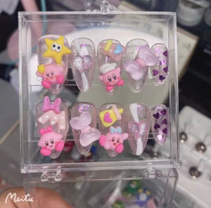 Kirby Mini Anime Nail Charms