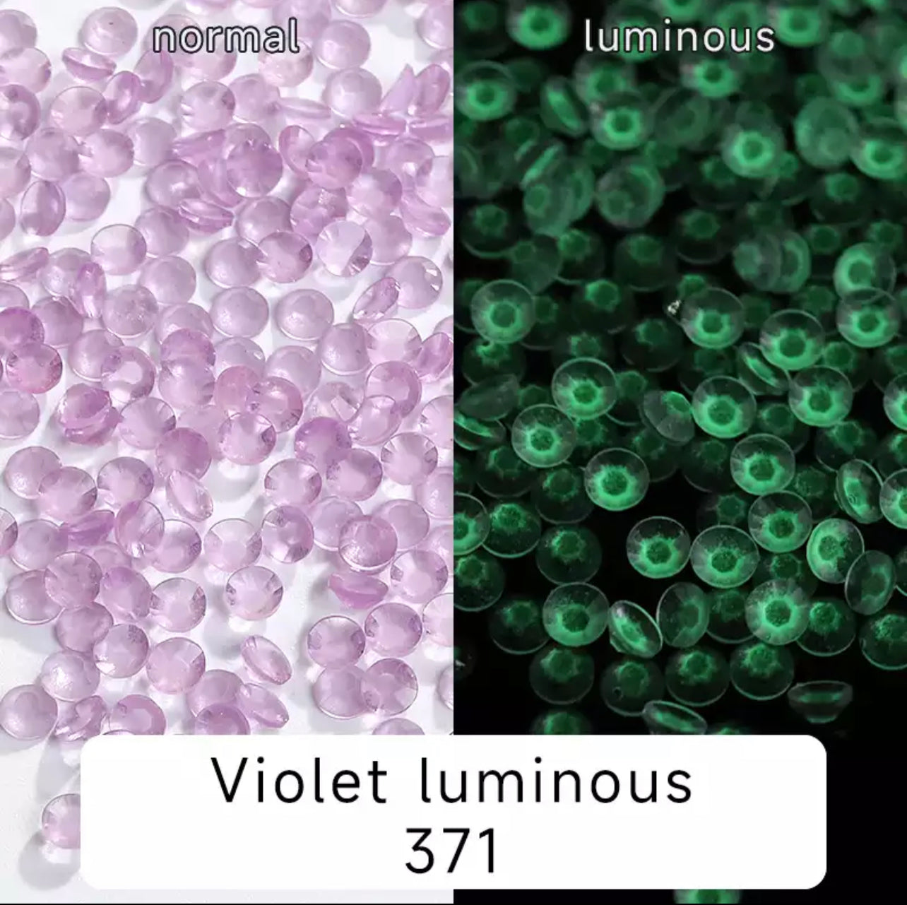 Luminous Glowing Resin Rhinestones