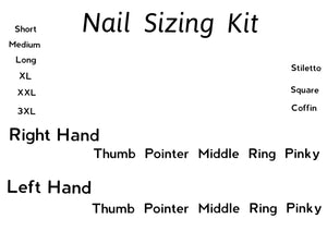 Nail Sizing Kit (Cards Only)