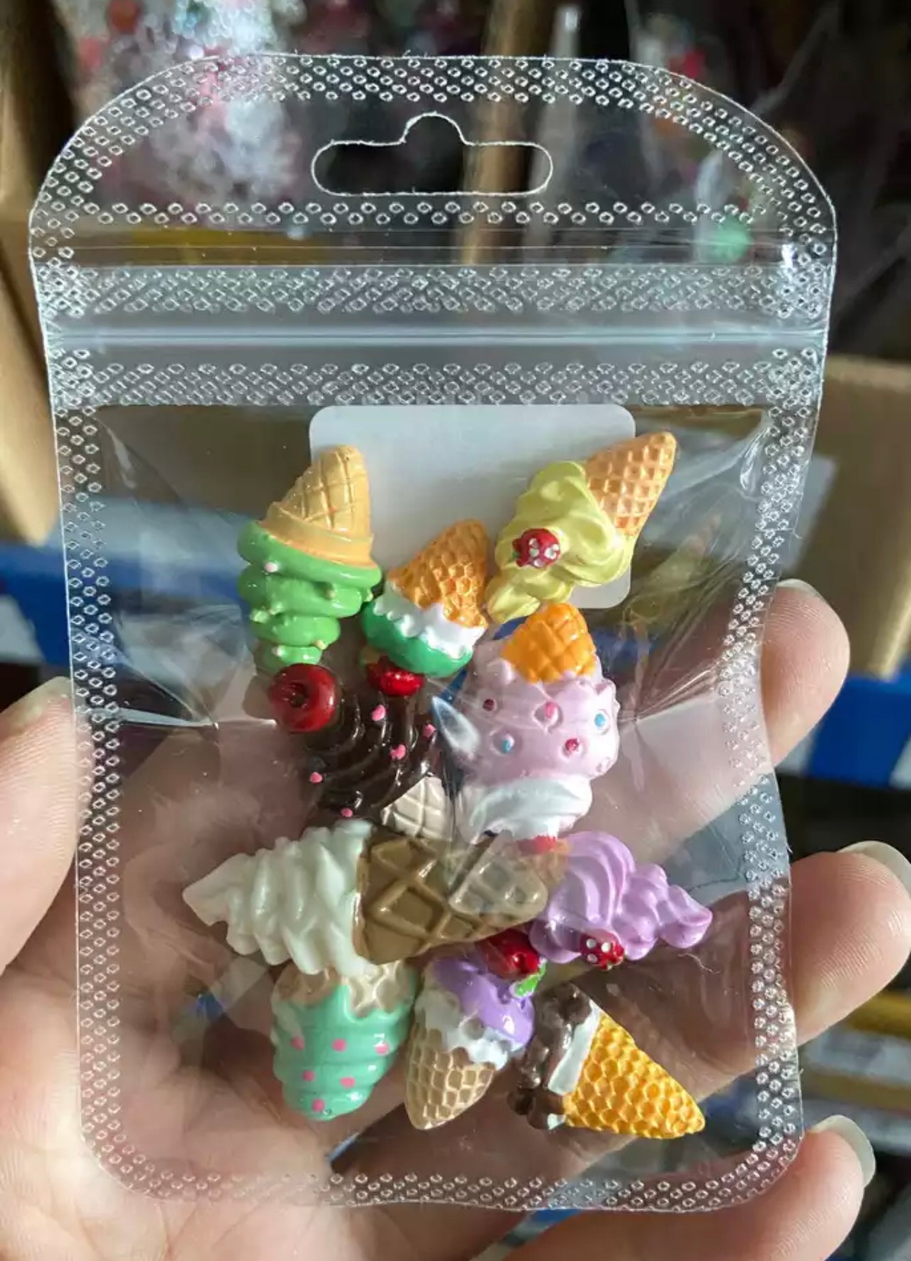 Icecream  Resin Nail Charm