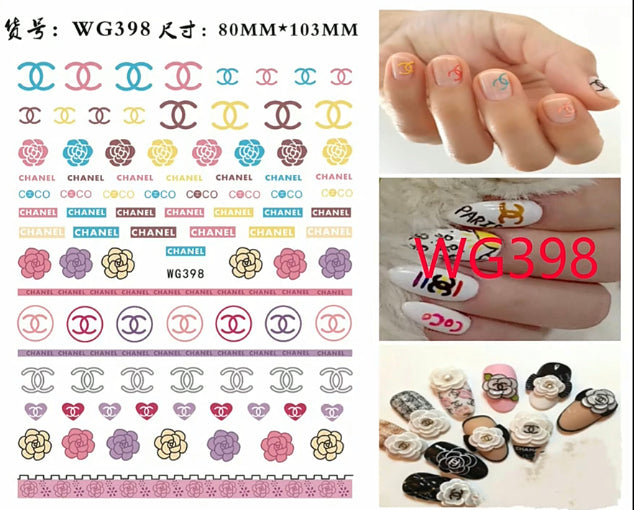 Brand Logo Nail Stickers 4