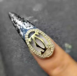 High Quality Zircon Diamond Ring Nail Charm