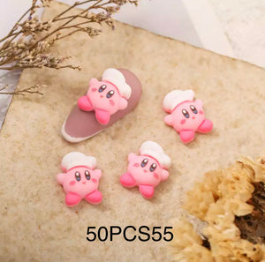 Kirby Mini Anime Nail Charms