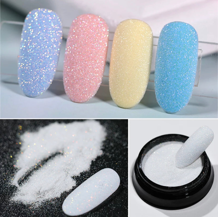 White Sugar Glitter – Anad Nail Studio