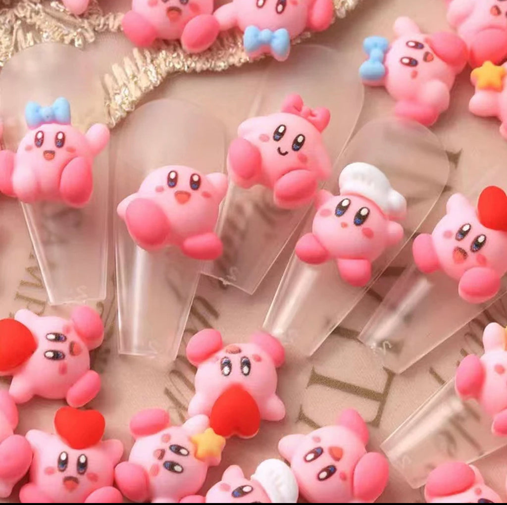 Kirby Mini Anime Nail Charms