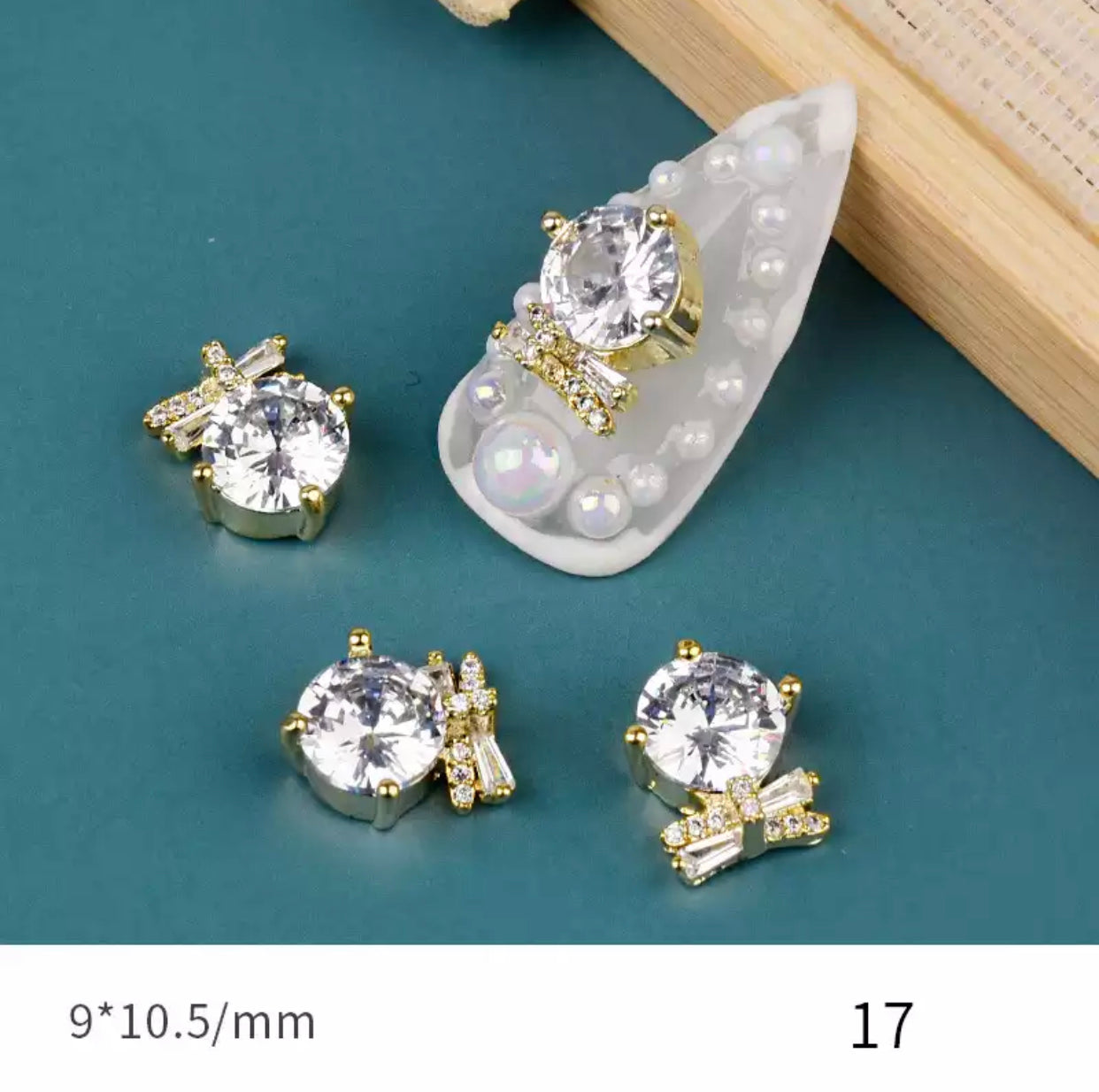 Luxury Diamond Zircon Nail Gems