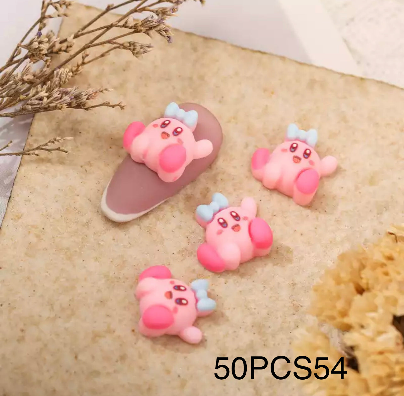 Kirby Mini Anime Nail Charms