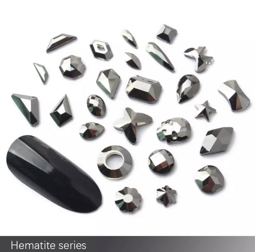 Fancy Rhinestones (Hematite)