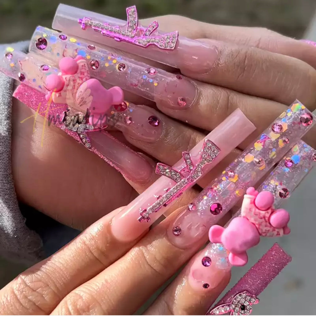 Crystal Gun Nail Jewelry