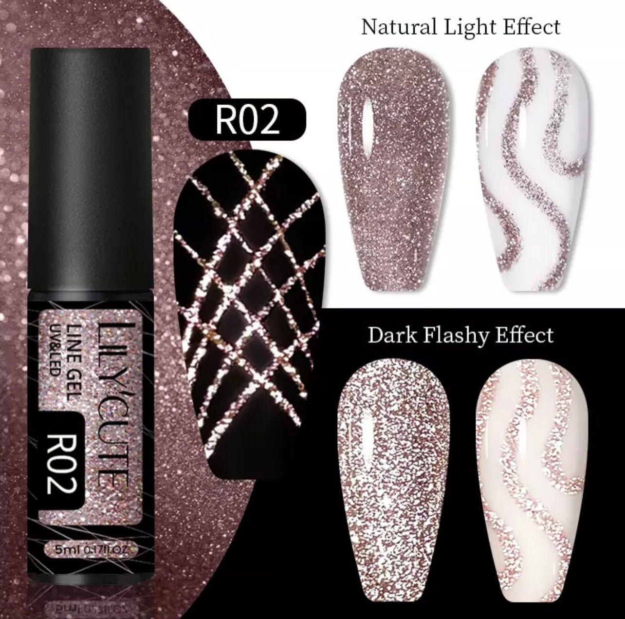 Lilycute Reflective Line Glitter