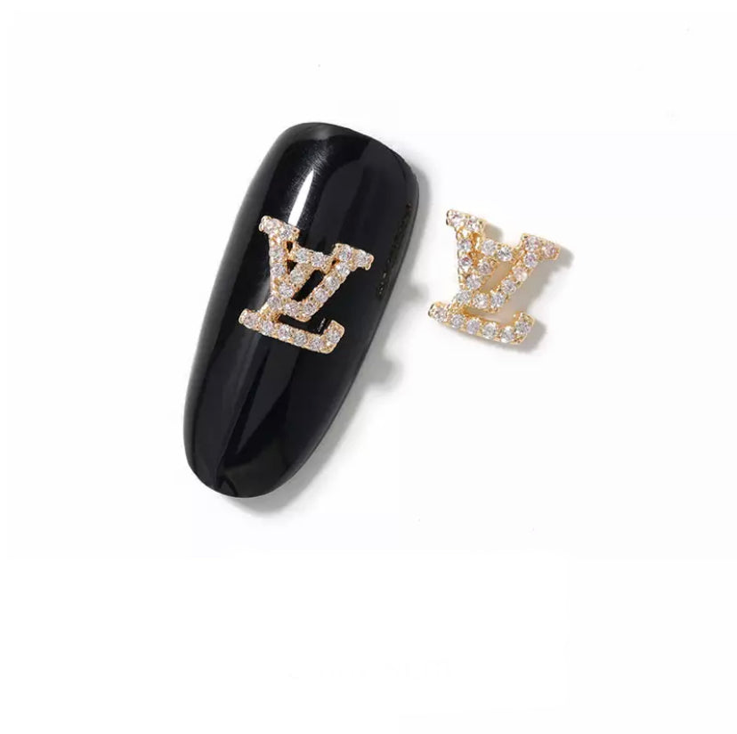 Brand Logo LV Nail Charms