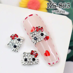 Hello Kitty Rhinestone Nail Charms