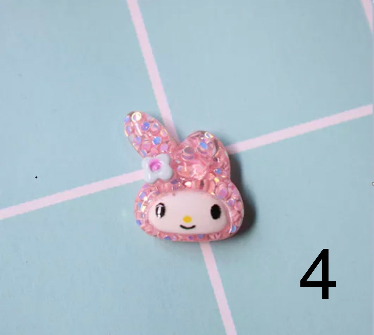 Cute Bear Star Cat Resin Nail Charms