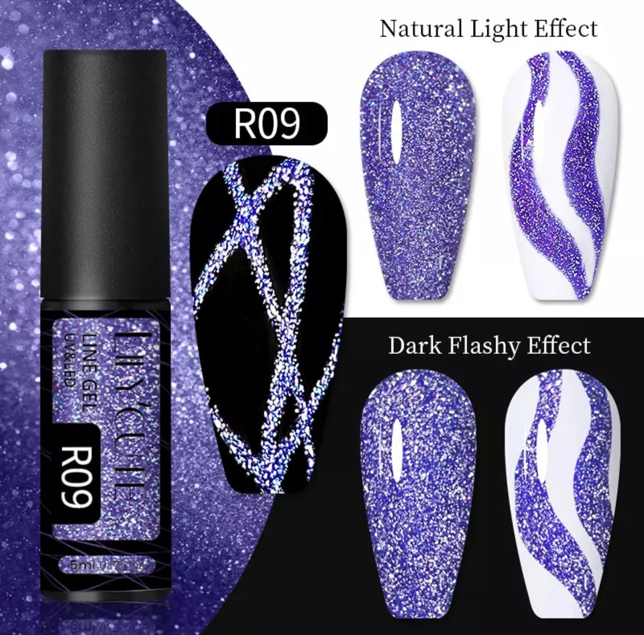 Lilycute Reflective Line Glitter