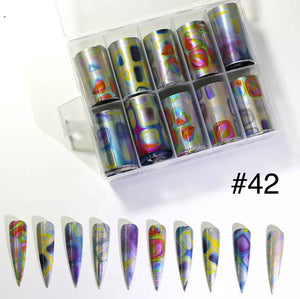 Abstract Nail Foil