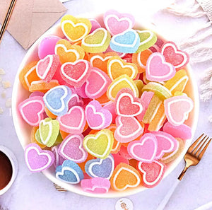 Candy Heart Resin Nail Charm