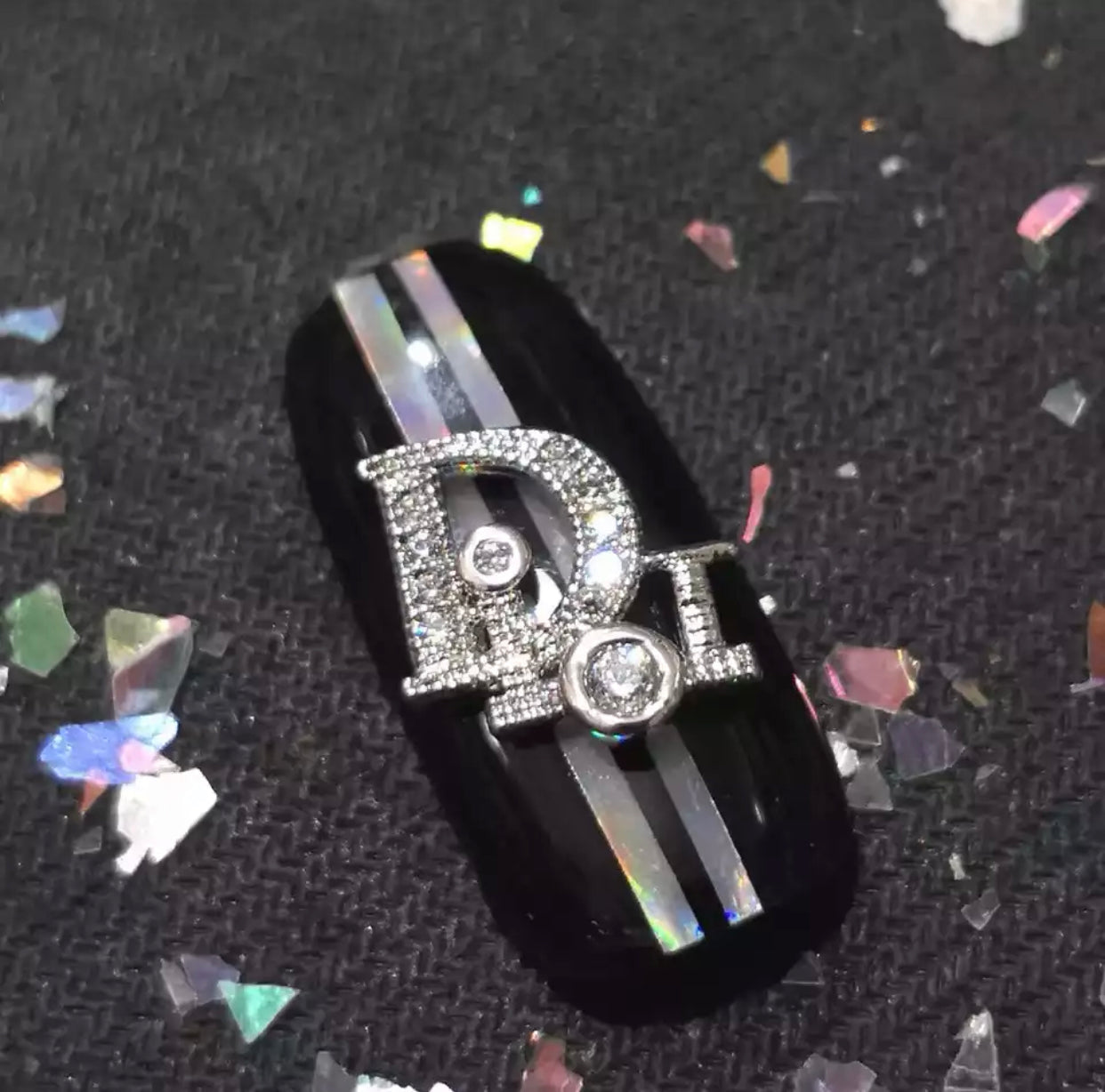 High Quality Zircon Diamond Ring Nail Charm